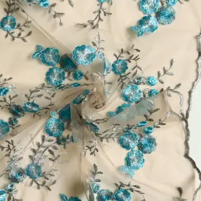 Tule voor TUTU-rok Big flowers