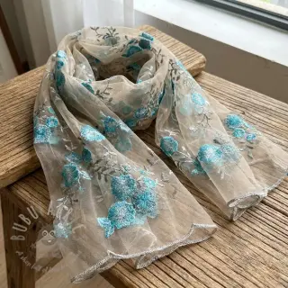 Tule voor TUTU-rok Big flowers