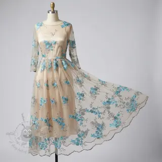 Tule voor TUTU-rok Big flowers