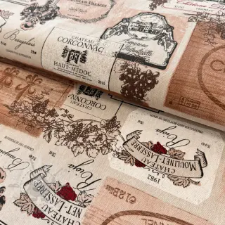 Decoratiestof Linenlook Wine label box
