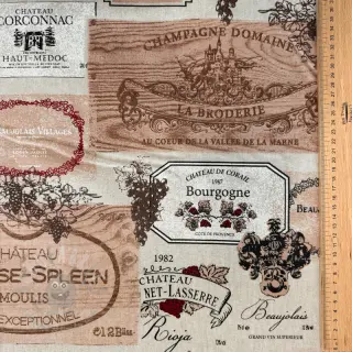 Decoratiestof Linenlook Wine label box