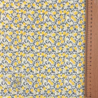 Katoenen stof DOBBY Lemons digital print