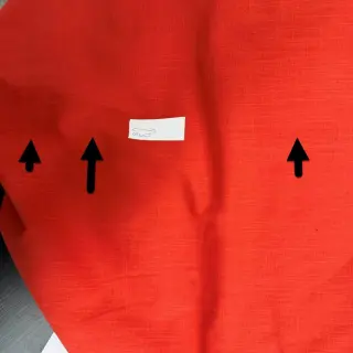 Bavlnená látka s ľanom brick II.trieda