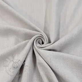 Viscose met linnen WASHED light grey