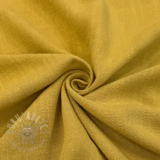 Viscose met linnen WASHED ochre
