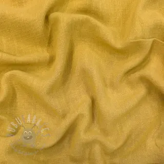 Viscose met linnen WASHED ochre