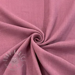 Viscose met linnen WASHED old pink