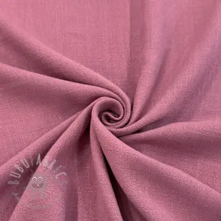 Viscose met linnen WASHED old pink