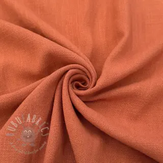 Viscose met linnen WASHED terracotta