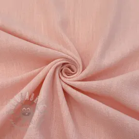 Viscose met linnen WASHED salmon