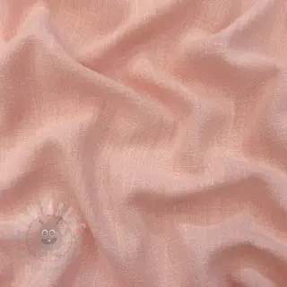 Viscose met linnen WASHED salmon