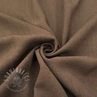 Viscose met linnen WASHED light brown