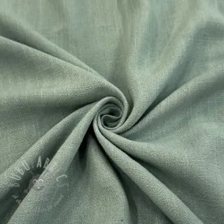 Viscose met linnen WASHED old green
