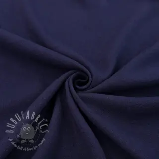 Viscose met linnen WASHED navy