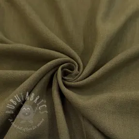 Viscose met linnen WASHED olive