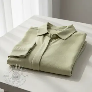 Viscose met linnen WASHED light lime