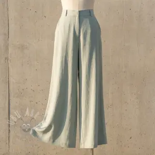 Viscose met linnen WASHED mint