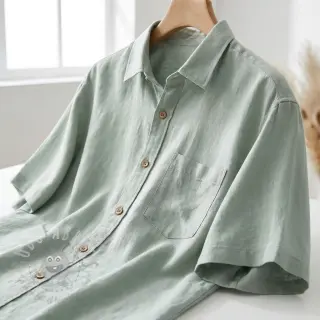 Viscose met linnen WASHED mint