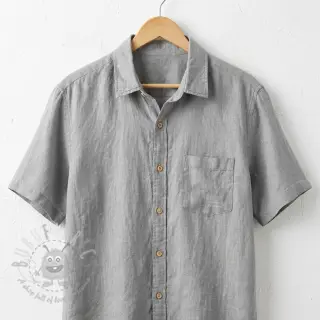Viscose met linnen WASHED grey