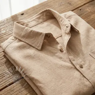 Viscose met linnen WASHED beige