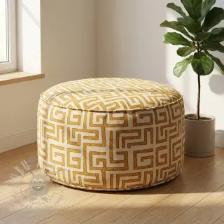 Decoratiestof RAFFIA ocre