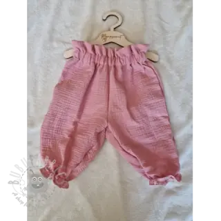 Dubbelgaas/mousseline soft rose