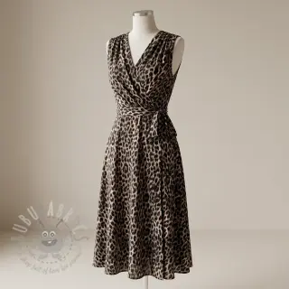 Viscose RADIANCE Wild skin grey digital print