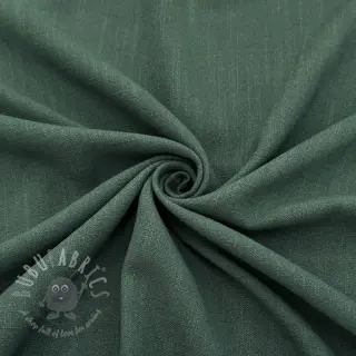 Viscose met linnen WASHED dark green