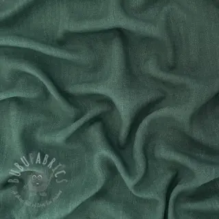 Viscose met linnen WASHED dark green