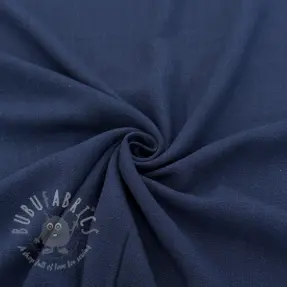 Viscose met linnen WASHED marine