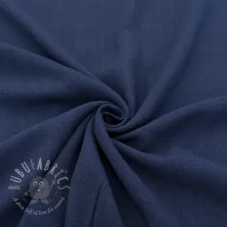 Viscose met linnen WASHED marine