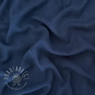 Viscose met linnen WASHED marine