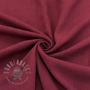 Viscose met linnen WASHED wine red