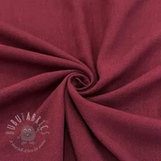Viscose met linnen WASHED wine red