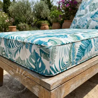 Decoratiestof OUTDOOR Marquise blanc