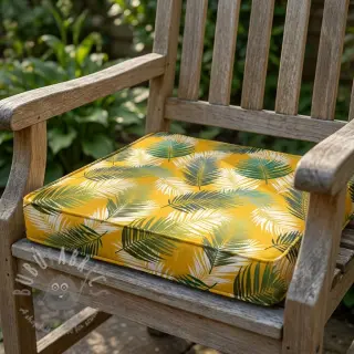 Decoratiestof OUTDOOR Hendaye jaune