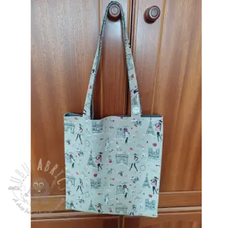 Decoratiestof Linenlook Cute Paris multico