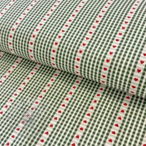 Katoenen stof COSY vert