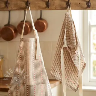 Katoenen stof COSY ficelle