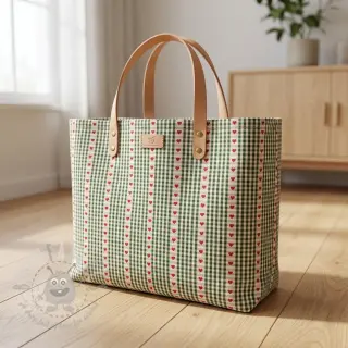 Katoenen stof COSY vert