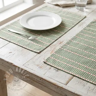 Katoenen stof COSY vert
