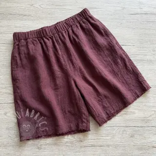 Voorgewassen linnen STONEWASHED PREMIUM bordeaux