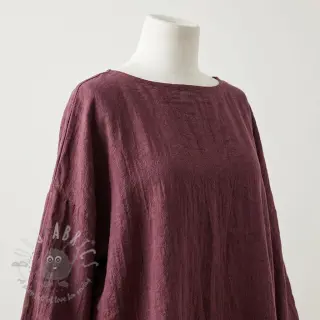 Voorgewassen linnen STONEWASHED PREMIUM bordeaux