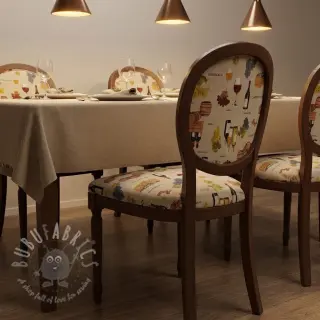 Decoratiestof Linenlook Wine tasting