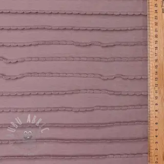 Tricot RUFFLES mauve