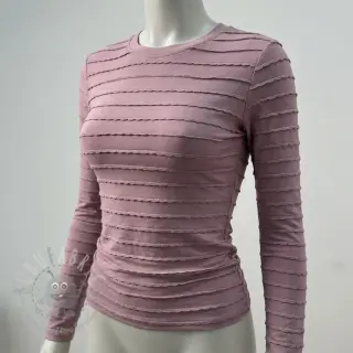 Tricot RUFFLES mauve