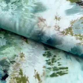 Viscose TWILL Messy TIE DYE design En