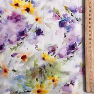 Katoenen stof SATIN STRETCH Corn flowers
