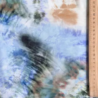 Viscose TWILL Messy TIE DYE design C