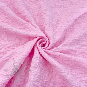 Katoenen stof SMOGGED EMBROIDERY light pink